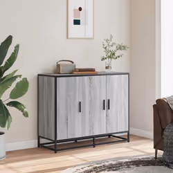 vidaXL Sideboard Grey Sonoma 94x35x76 cm Engineered Wood storage cabinet