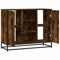 vidaXL Sideboard Smoked Oak 92x35x76 cm Engineered Wood storage cabinet