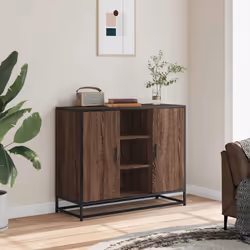 vidaXL Sideboard Brown Oak 92x35x76 cm Engineered Wood storage cabinet