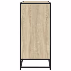 vidaXL Sideboard Smoked Oak 100x35x76 cm Engineered Wood storage cabinet - sonoma oak - Additional view 4