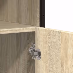 vidaXL Sideboard Smoked Oak 100x35x76 cm Engineered Wood storage cabinet - sonoma oak - Additional view 8