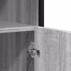 vidaXL Sideboard Smoked Oak 100x35x76 cm Engineered Wood storage cabinet - grey sonoma - Additional view 8