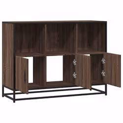 vidaXL Sideboard Smoked Oak 100x35x76 cm Engineered Wood storage cabinet - brown oak - Additional view 6