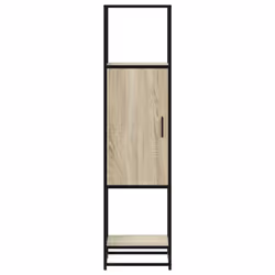 vidaXL Highboard Sonoma Oak 35.5x35x139 cm Engineered Wood and Metal - Additional view 3