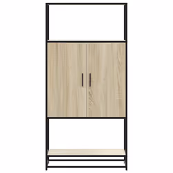 vidaXL Highboard Sonoma Oak 68x35x139 cm Engineered Wood and Metal - Additional view 3