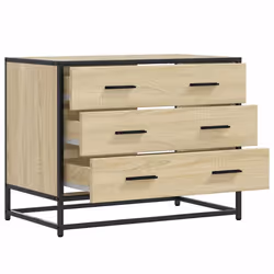 vidaXL Drawer Cabinet Brown Oak 70x41x56 cm Engineered Wood drawer chest - sonoma oak - Additional view 4