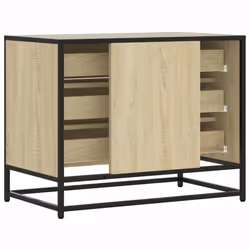 vidaXL Drawer Cabinet Brown Oak 70x41x56 cm Engineered Wood drawer chest - sonoma oak - Additional view 6