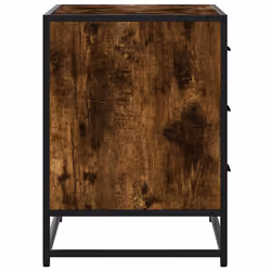 vidaXL Drawer Cabinet Brown Oak 70x41x56 cm Engineered Wood drawer chest - smoked oak - Additional view 5