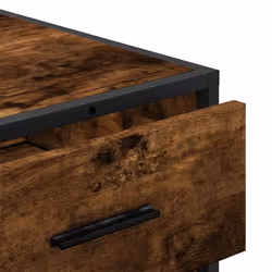 vidaXL Drawer Cabinet Brown Oak 70x41x56 cm Engineered Wood drawer chest - smoked oak - Additional view 7