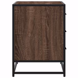 vidaXL Drawer Cabinet Brown Oak 70x41x56 cm Engineered Wood drawer chest - brown oak - Additional view 5