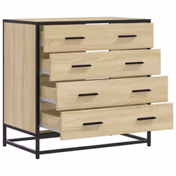 vidaXL Drawer Cabinet Storage Filing Cabinet Chest Drawer Engineered Wood - sonoma oak - Additional view 4