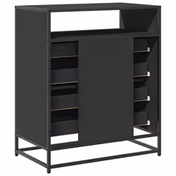 vidaXL Drawer Cabinet Sonoma Oak 70x41x70 cm Engineered Wood drawer chest - black - Additional view 6