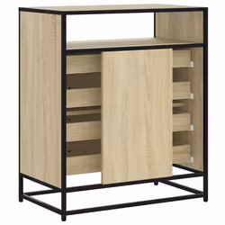 vidaXL Drawer Cabinet Sonoma Oak 70x41x70 cm Engineered Wood drawer chest - sonoma oak - Additional view 6