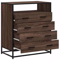 vidaXL Drawer Cabinet Sonoma Oak 70x41x70 cm Engineered Wood drawer chest - brown oak - Additional view 4
