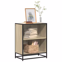 vidaXL Book Cabinet Sonoma Oak 60x35x76 cm Engineered Wood bookcase