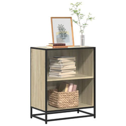 vidaXL Book Cabinet Sonoma Oak 60x35x76 cm Engineered Wood bookcase