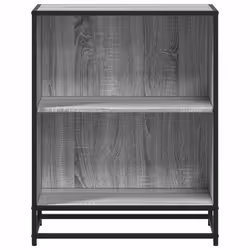 vidaXL Book Cabinet Grey Sonoma 60x35x76 cm Engineered Wood bookcase