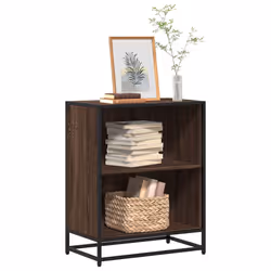 vidaXL Book Cabinet Brown Oak 60x35x76 cm Engineered Wood bookcase