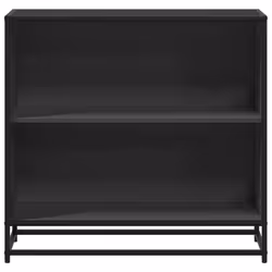 vidaXL Book Cabinet Black 80x35x76 cm Engineered Wood bookcase room divider