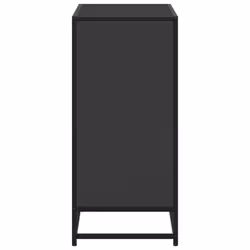 vidaXL Book Cabinet Black 80x35x76 cm Engineered Wood bookcase room divider - Additional view 4