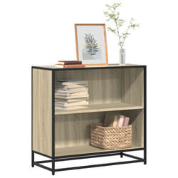 vidaXL Book Cabinet Sonoma Oak 80x35x76 cm Engineered Wood bookcase