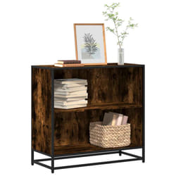 vidaXL Book Cabinet Smoked Oak 80x35x76 cm Engineered Wood bookcase