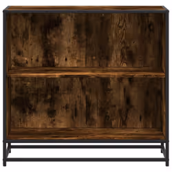 vidaXL Book Cabinet Smoked Oak 80x35x76 cm Engineered Wood bookcase