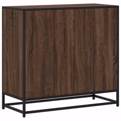 vidaXL Book Cabinet Brown Oak 80x35x76 cm Engineered Wood bookcase - Additional view 5