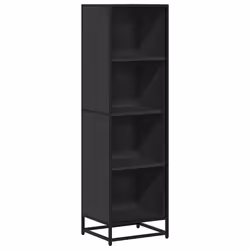 VidaXL 849124, Black, Metal, Wood, 400 mm, 350 mm, 1390 mm