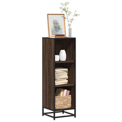 vidaXL Book Cabinet Brown Oak 33.5x33x107.5 cm Engineered Wood bookcase