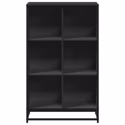 vidaXL Book Cabinet Black 65.5x33x107.5 cm Engineered Wood bookcase - Additional view 3