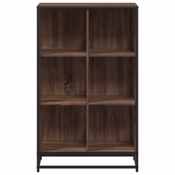 vidaXL Book Cabinet Brown Oak 65.5x33x107.5 cm Engineered Wood bookcase - Additional view 3
