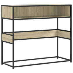 vidaXL Console Table Hall Accent End Table Tea Side Sofa Table Engineered Wood - sonoma oak