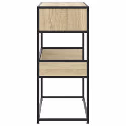 vidaXL Console Table Hall Accent End Table Tea Side Sofa Table Engineered Wood - sonoma oak - Additional view 4