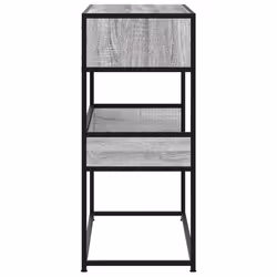 vidaXL Console Table Hall Accent End Table Tea Side Sofa Table Engineered Wood - grey sonoma - Additional view 4