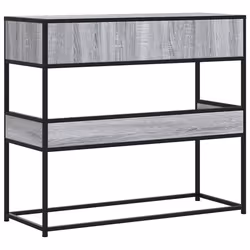 vidaXL Console Table Hall Accent End Table Tea Side Sofa Table Engineered Wood - grey sonoma - Additional view 5
