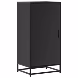 vidaXL Shoe Rack Black 48x38x97.5 cm Engineered Wood shoe storage shoe shelf - black