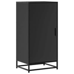 vidaXL Shoe Rack Black 48x38x97.5 cm Engineered Wood shoe storage shoe shelf - black