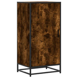 vidaXL Shoe Rack Black 48x38x97.5 cm Engineered Wood shoe storage shoe shelf - smoked oak