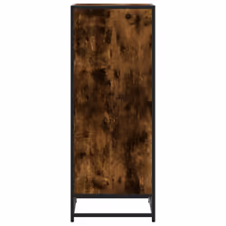 vidaXL Shoe Rack Black 48x38x97.5 cm Engineered Wood shoe storage shoe shelf - smoked oak - Additional view 4