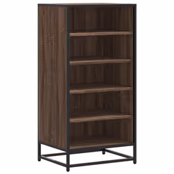 vidaXL Shoe Rack Sonoma Oak 48x38x97.5 cm Engineered Wood shoe storage - brown oak, 10 pcs