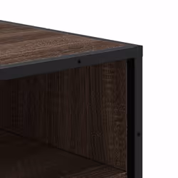 vidaXL Shoe Rack Sonoma Oak 48x38x97.5 cm Engineered Wood shoe storage - brown oak, 10 pcs - Additional view 6