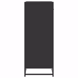 vidaXL Shoe Rack Smoked Oak 48x38x97.5 cm Engineered Wood shoe storage - black - Additional view 5