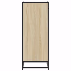 vidaXL Shoe Rack Smoked Oak 48x38x97.5 cm Engineered Wood shoe storage - sonoma oak - Additional view 5