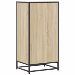 vidaXL Shoe Rack Smoked Oak 48x38x97.5 cm Engineered Wood shoe storage - sonoma oak - Additional view 6