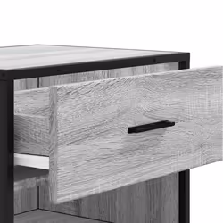 vidaXL Shoe Rack Smoked Oak 48x38x97.5 cm Engineered Wood shoe storage - grey sonoma - Additional view 7