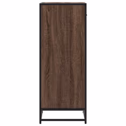vidaXL Shoe Rack Smoked Oak 48x38x97.5 cm Engineered Wood shoe storage - brown oak - Additional view 5