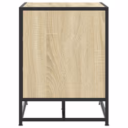vidaXL Shoe Bench Sonoma Oak 84x40x53.5 cm Engineered Wood and Metal bench - sonoma oak - Additional view 4