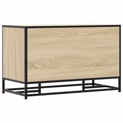 vidaXL Shoe Bench Sonoma Oak 84x40x53.5 cm Engineered Wood and Metal bench - sonoma oak - Additional view 5