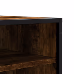 vidaXL Shoe Bench Sonoma Oak 84x40x53.5 cm Engineered Wood and Metal bench - smoked oak - Additional view 6